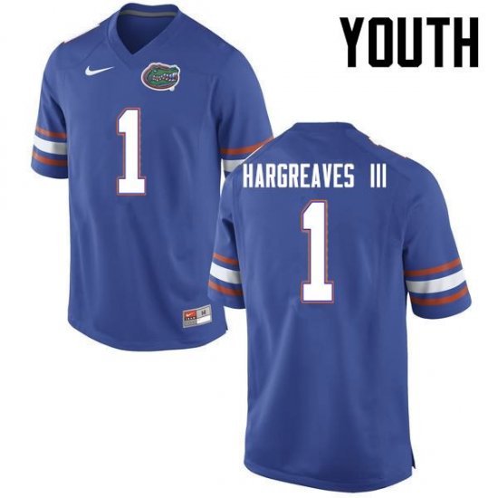 Youth Florida Gators #1 Vernon Hargreaves III NCAA Nike Blue Authentic Stitched College Football Jersey DKT8262DO